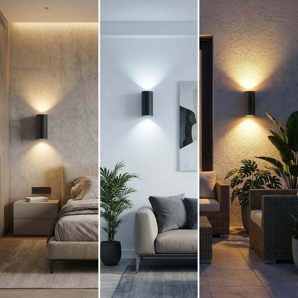 Modern Cylinder Up & Down Wall Light