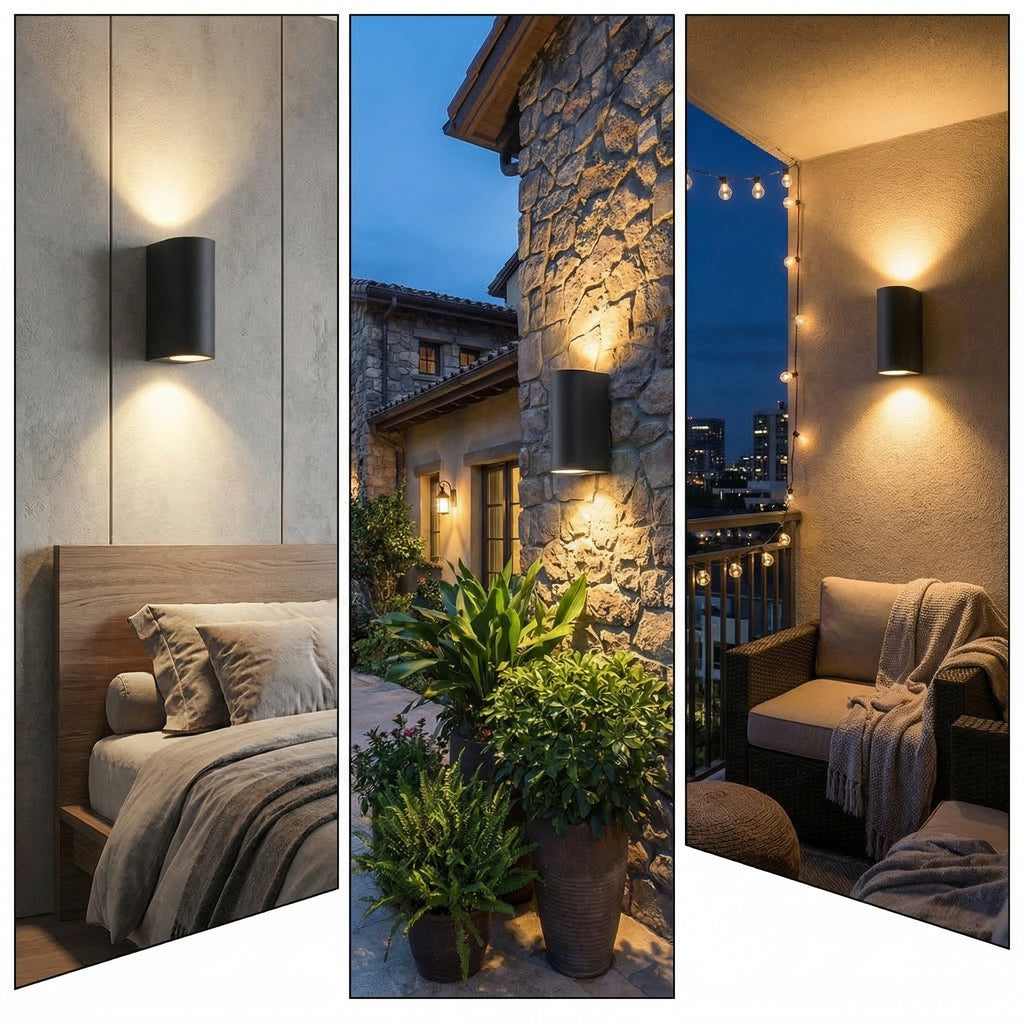 Modern Cylinder Up & Down Wall Light