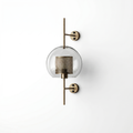 Modern Brass Glass Wall Sconce – Decorative LED Wall Lamp