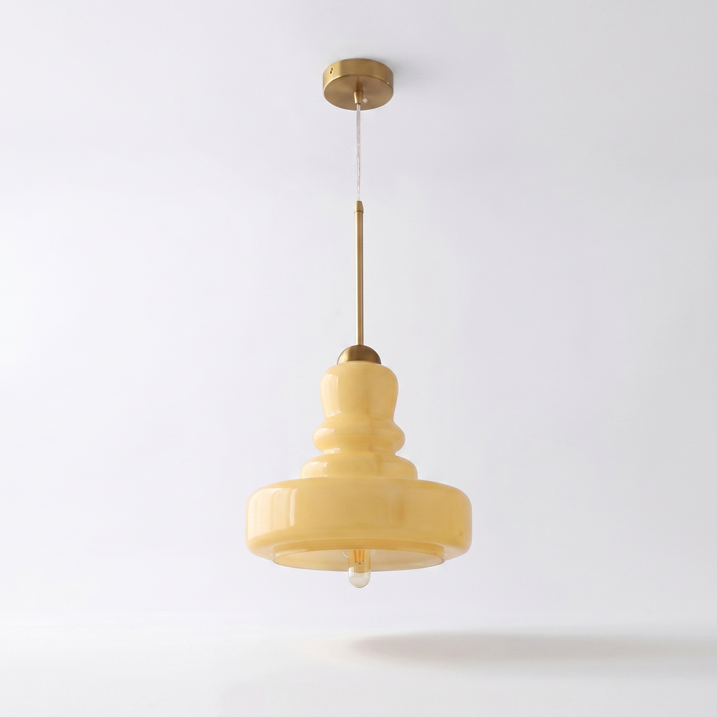 Vintage Mushroom Pendant Light – Scandinavian E27 Hanging Lamp for Dining Room, Bedroom & Café