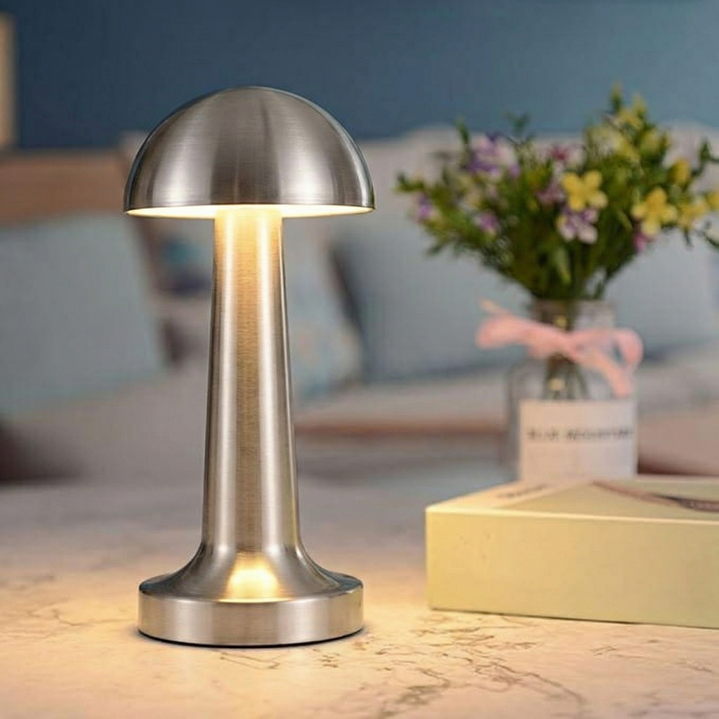 HaloDome Touch-Control Rechargeable LED Table Lamp