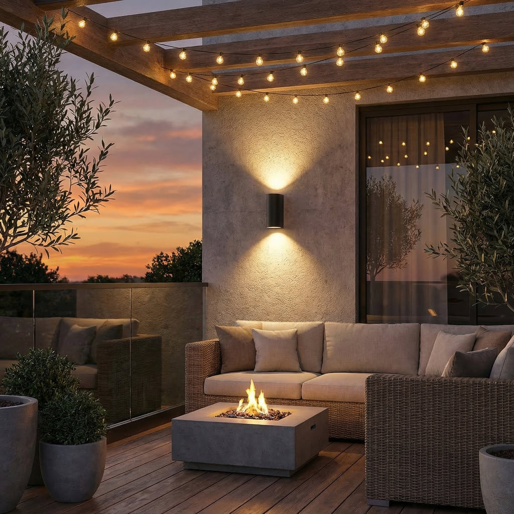 Modern Cylinder Up & Down Wall Light