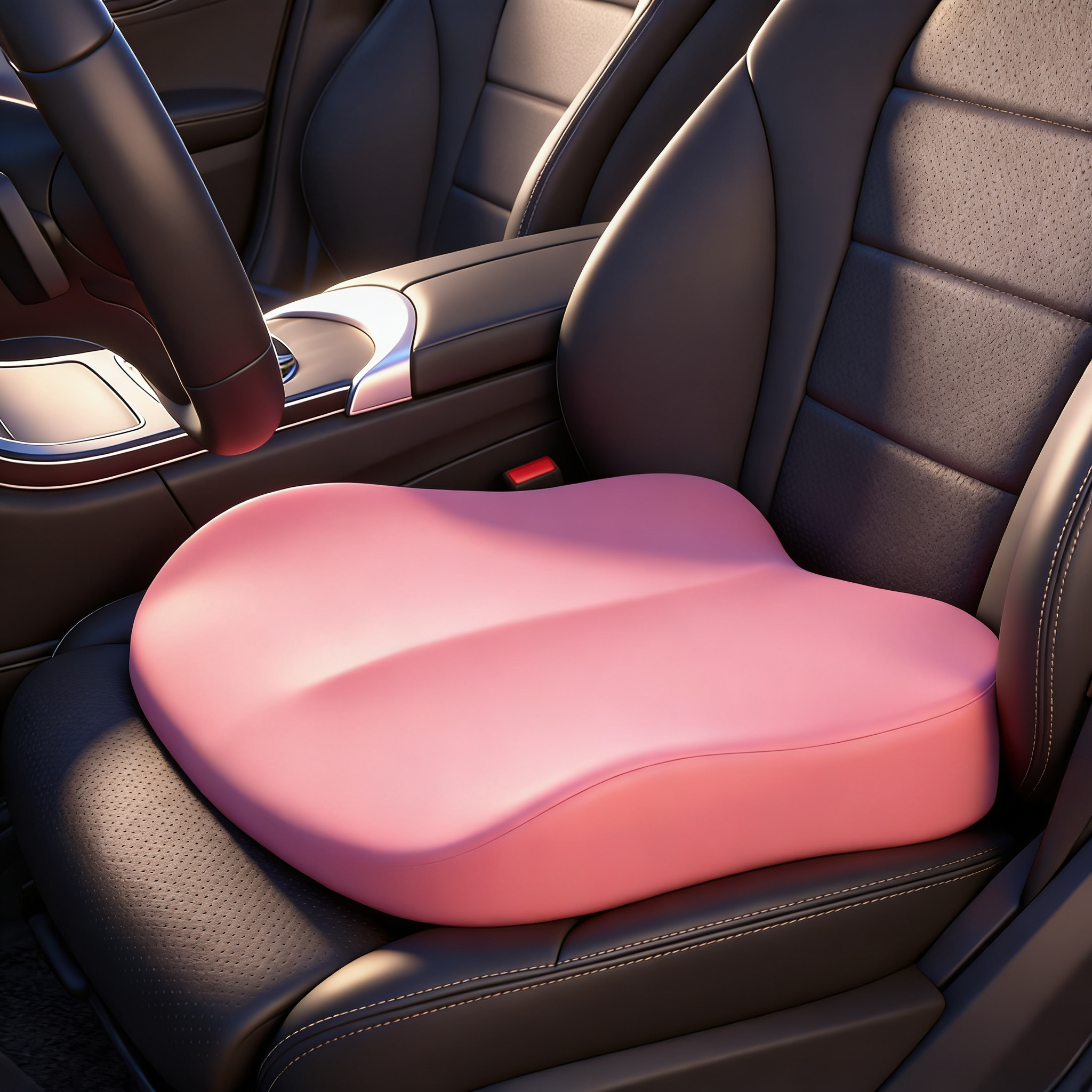 Memory Foam Car Seat Cushion – Ergonomic Non Slip Seat Pad for Driving, Office & Home