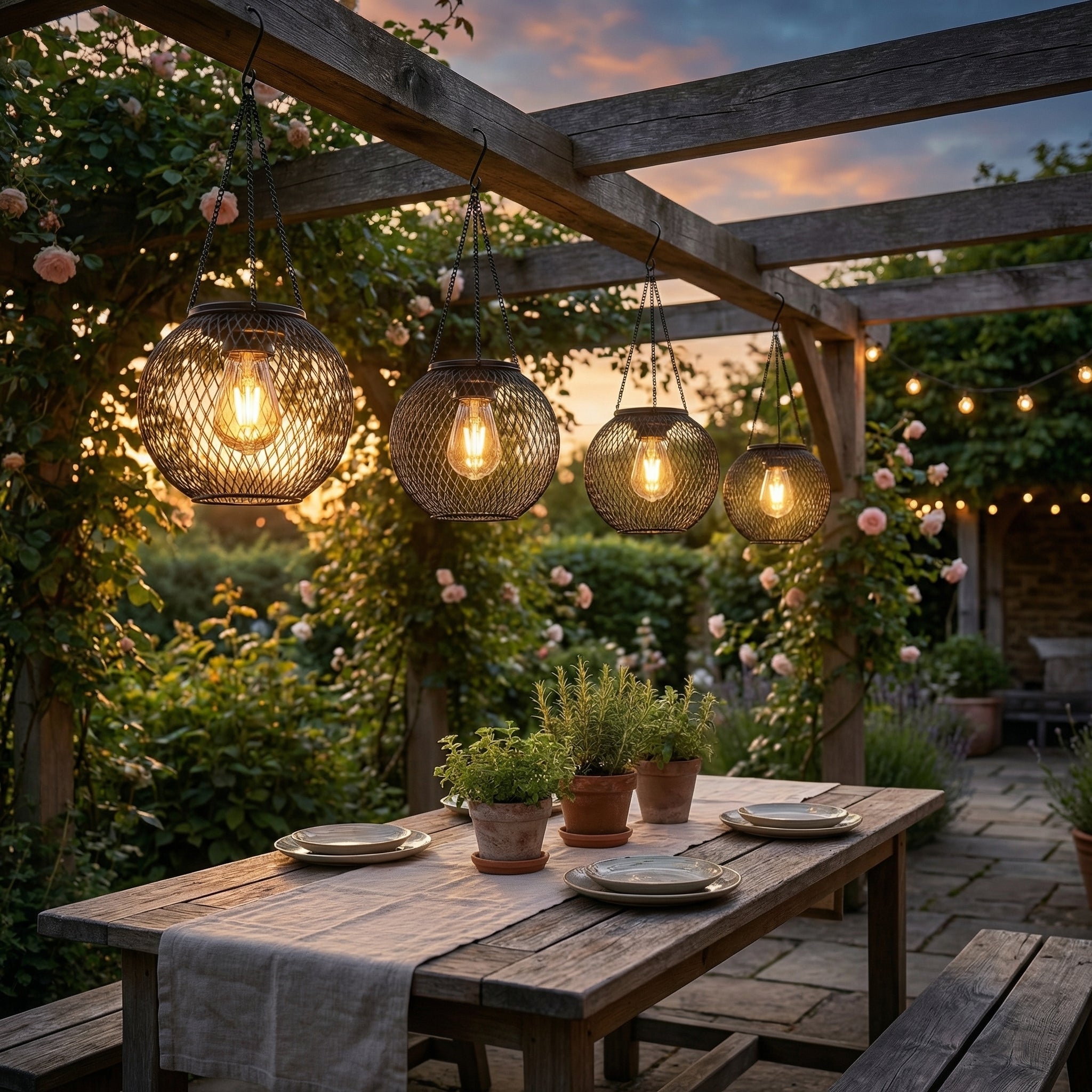 Solar Hanging Garden Lantern