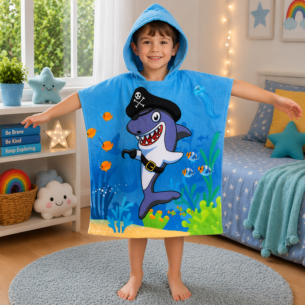 Kids Hooded Bath Towel