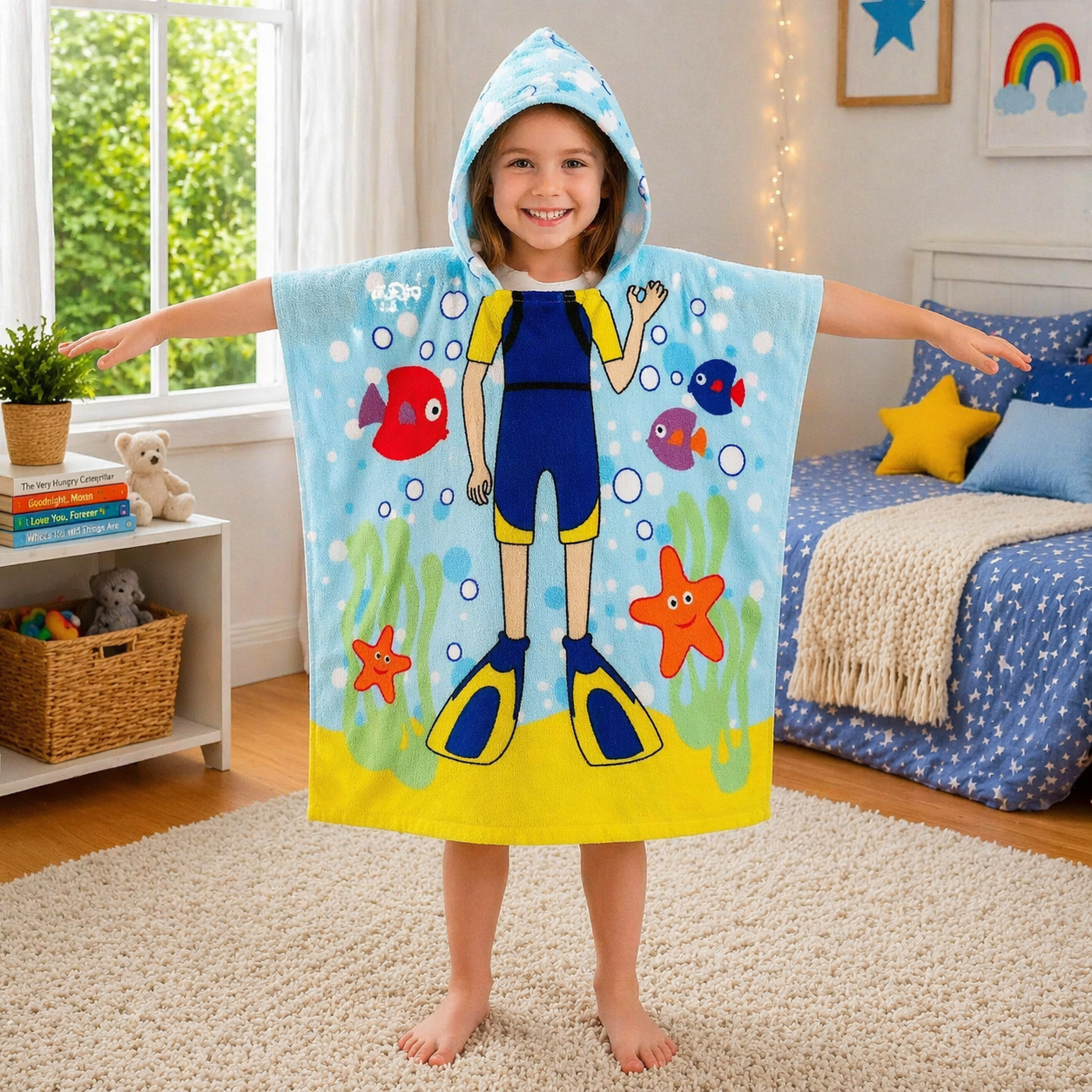 Kids Hooded Bath Towel