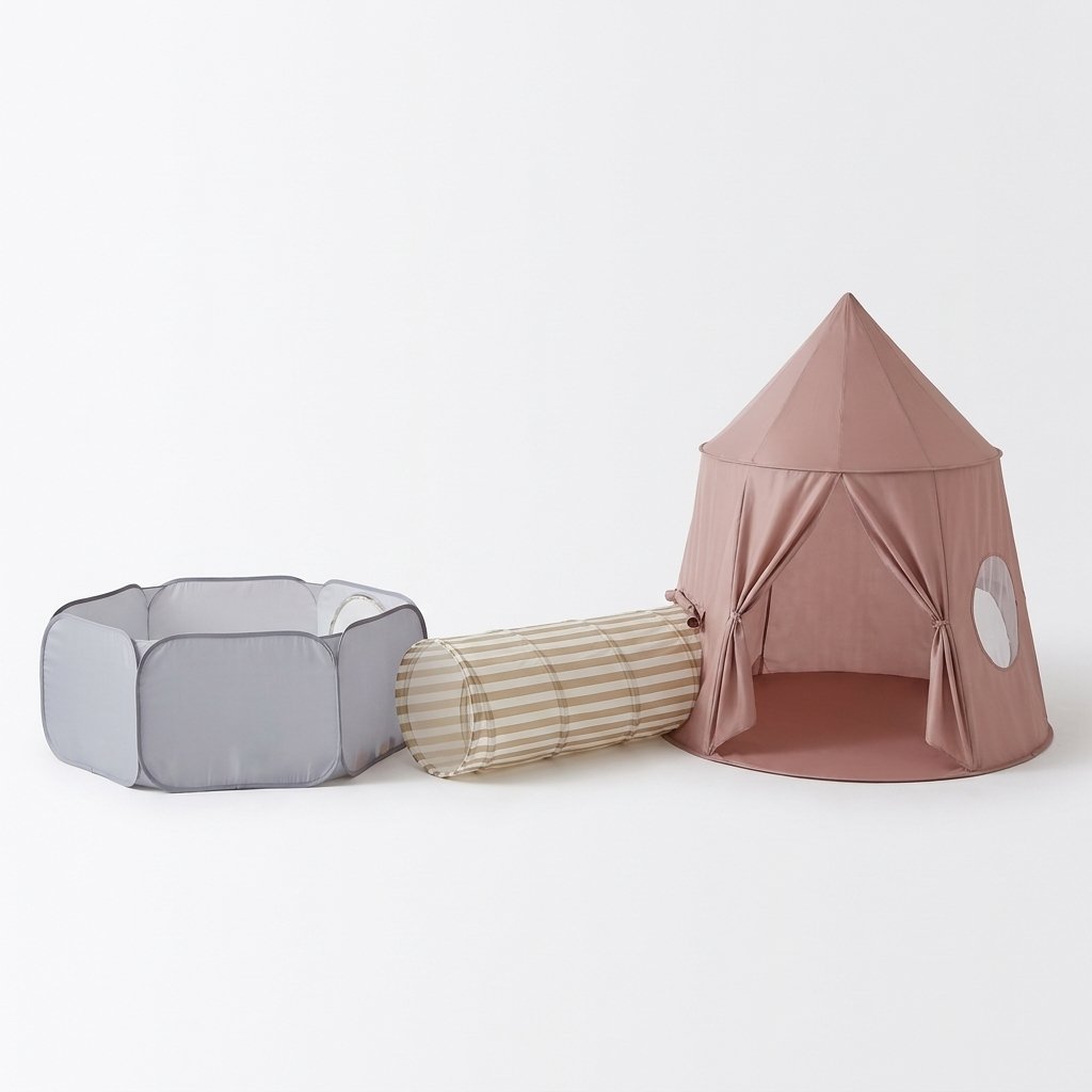 3-Piece Pop-Up Play Set – Tent, Tunnel & Ball Pit