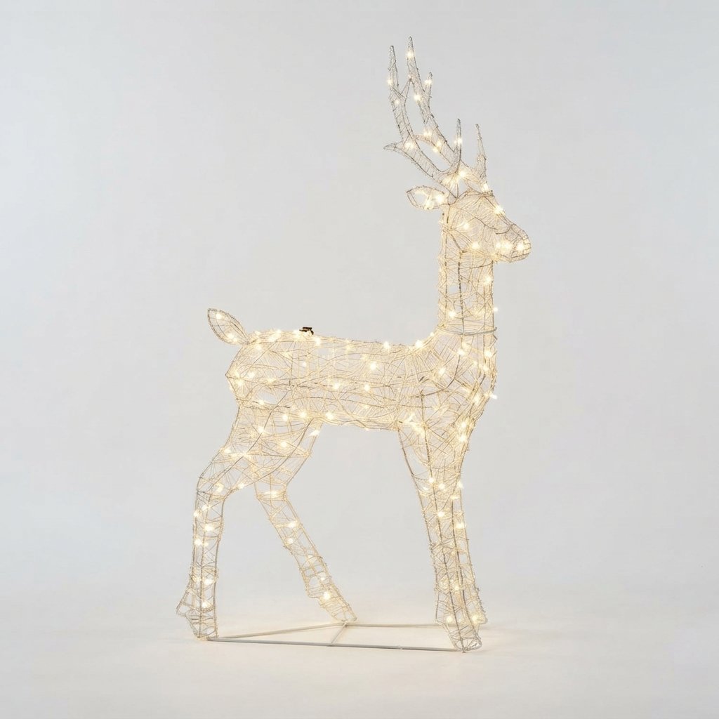 Acrylic LED Reindeer Figure, 4 ft