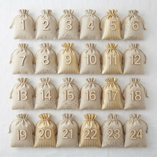 Advent Calendar Bags – Set of 24