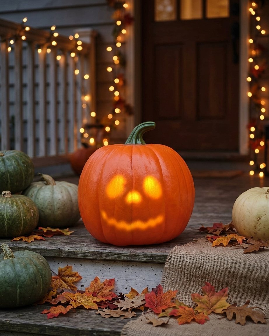 Animated Talking Jack O'Lantern Light-Up Halloween Decoration