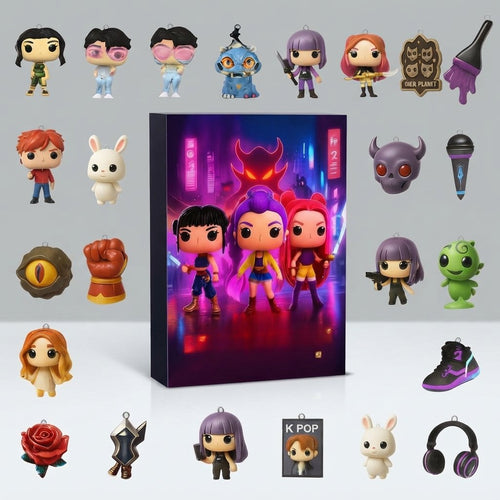 Anime K-Pop Advent Calendar with Mini Figures