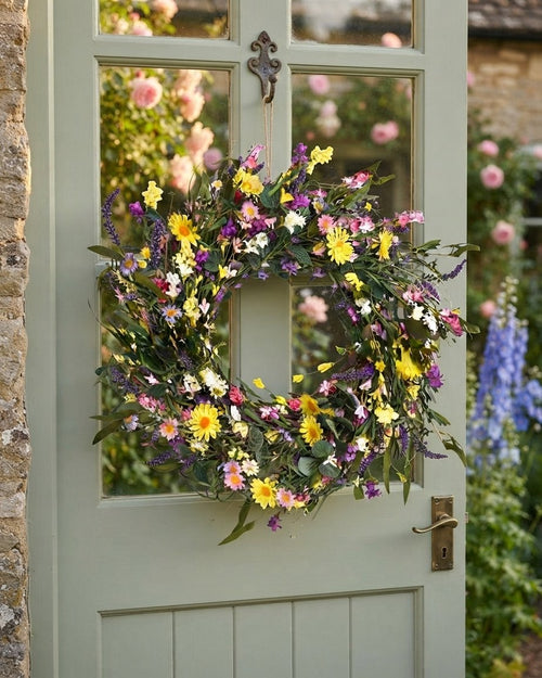 Artificial Wildflower Wreath, 18–22 in