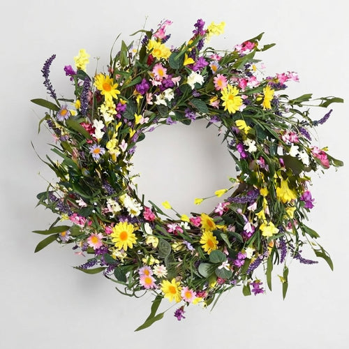 Artificial Wildflower Wreath