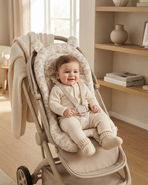 Bear-Ear Pushchair Seat Cushion