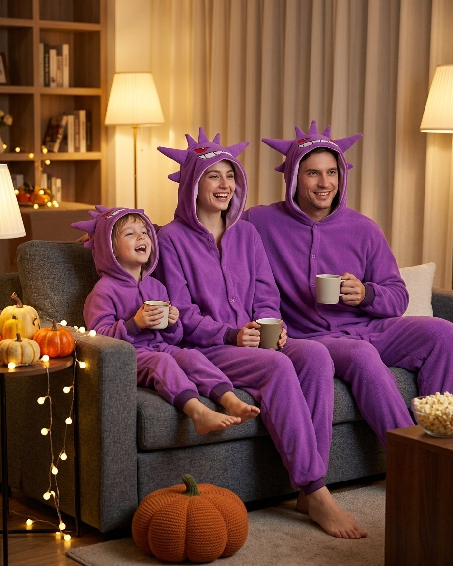 Character Hooded Fleece Onesie Pyjamas for Halloween and Christmas – Adults and Children