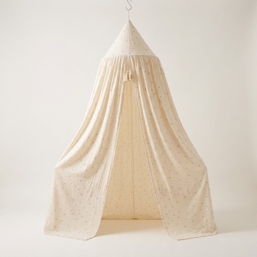 Cherry Print Bed Canopy