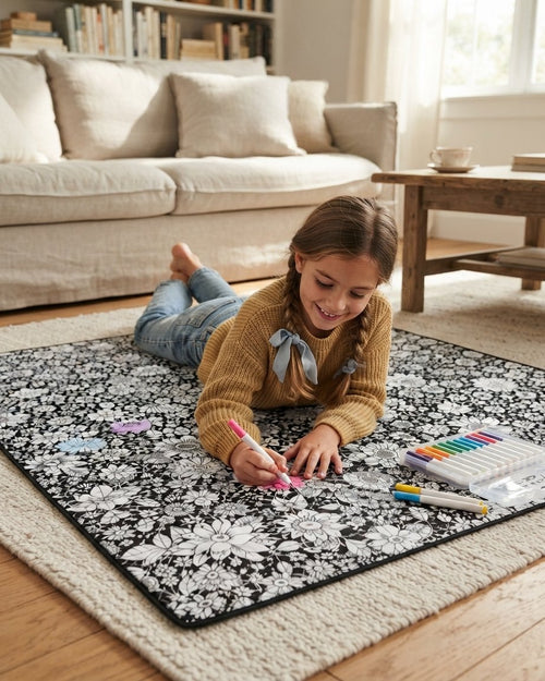 Colour-In Plush Blanket – Washable