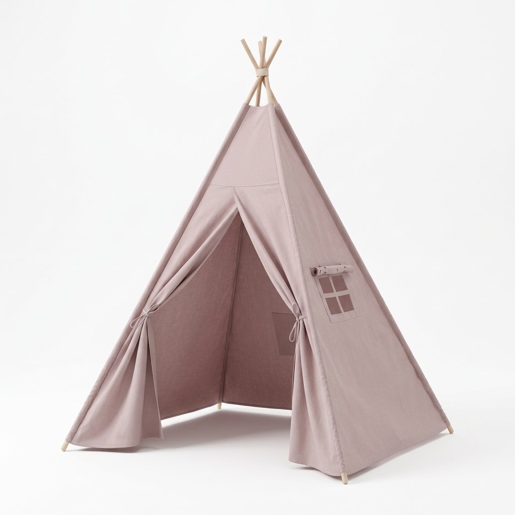 Cotton Canvas Kids Teepee – Grey