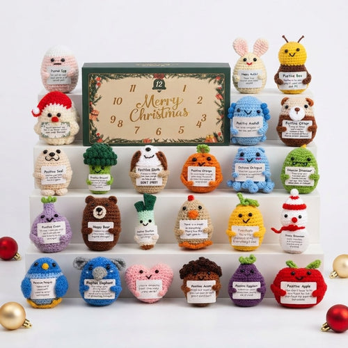 Crochet-Style Advent Calendar, 24 Figures