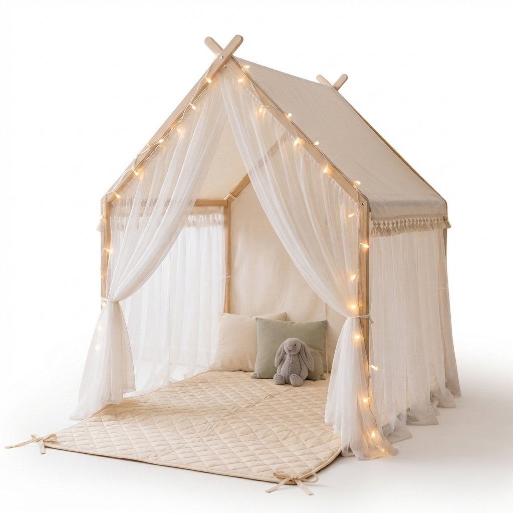Fairytale Play Tent, Mat & Lights Bundle