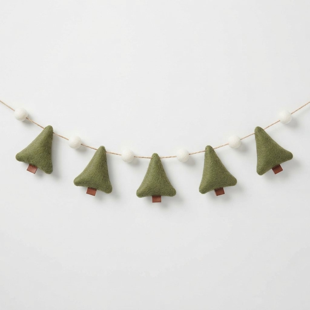 Felt Christmas Tree Garland