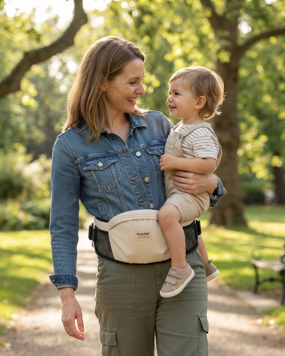Hip Seat Baby Carrier with Quick-Release Clip