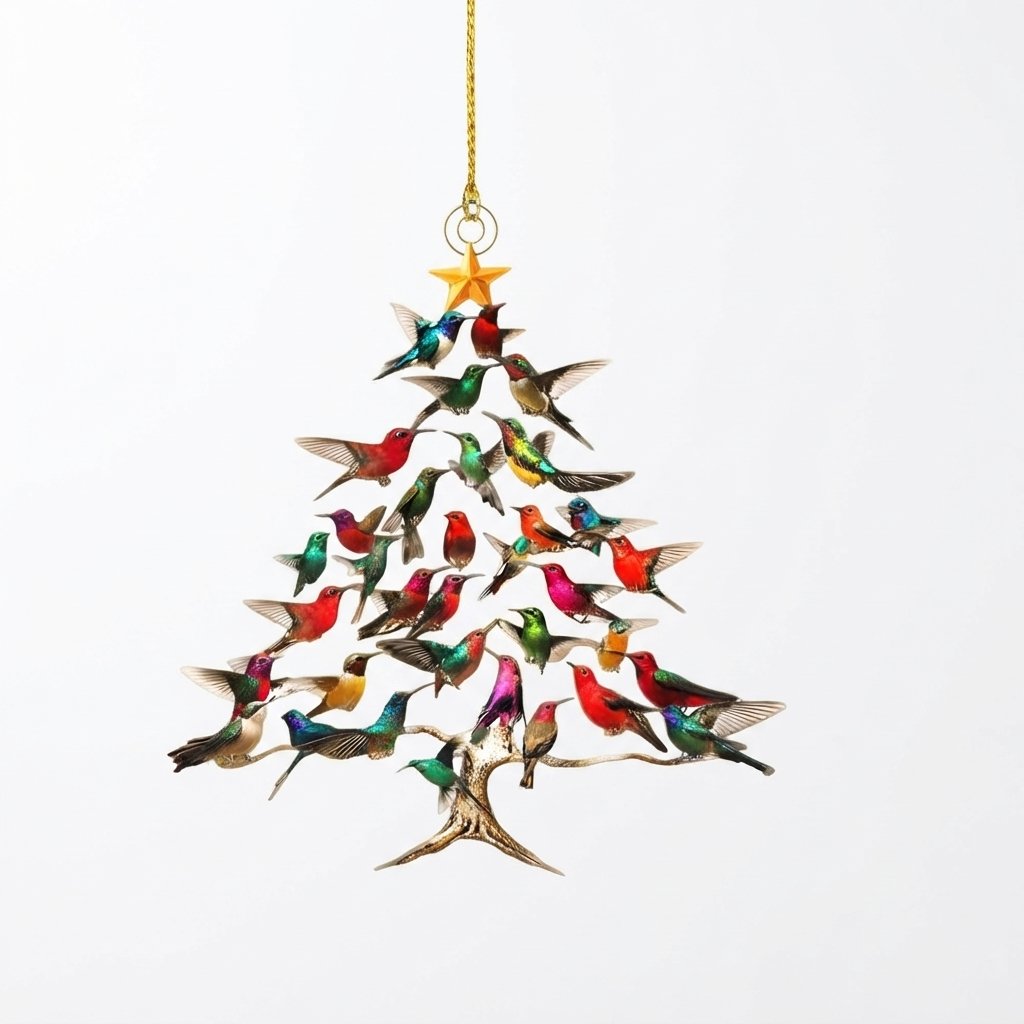Hummingbird Christmas Tree Ornament