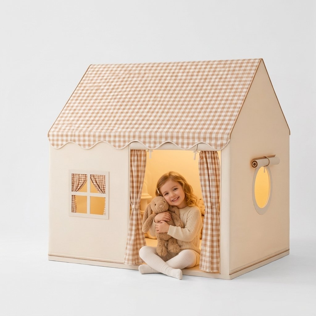 Kids Indoor Playhouse Tent – Gingham