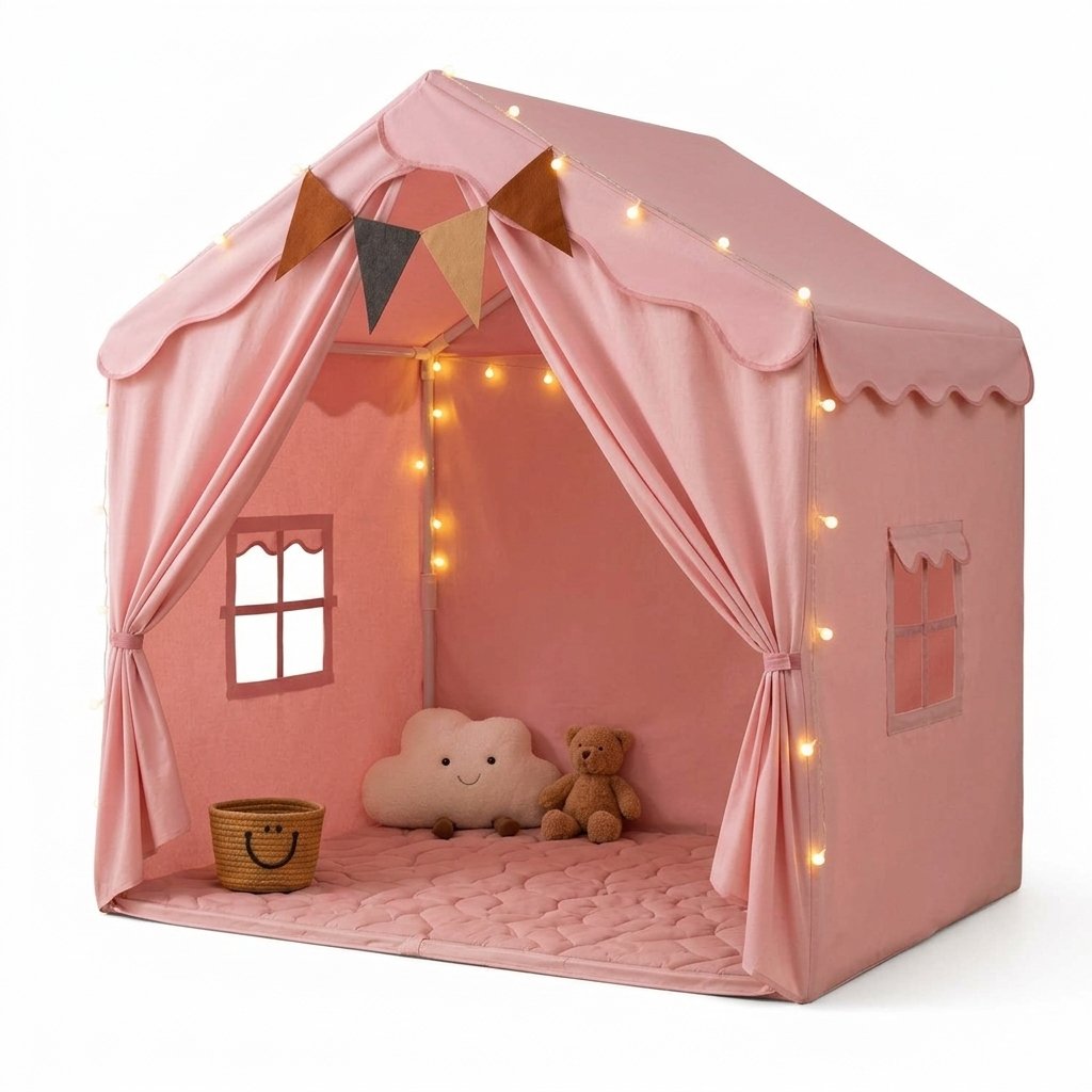 Kids Play Tent with Lights and Mat
