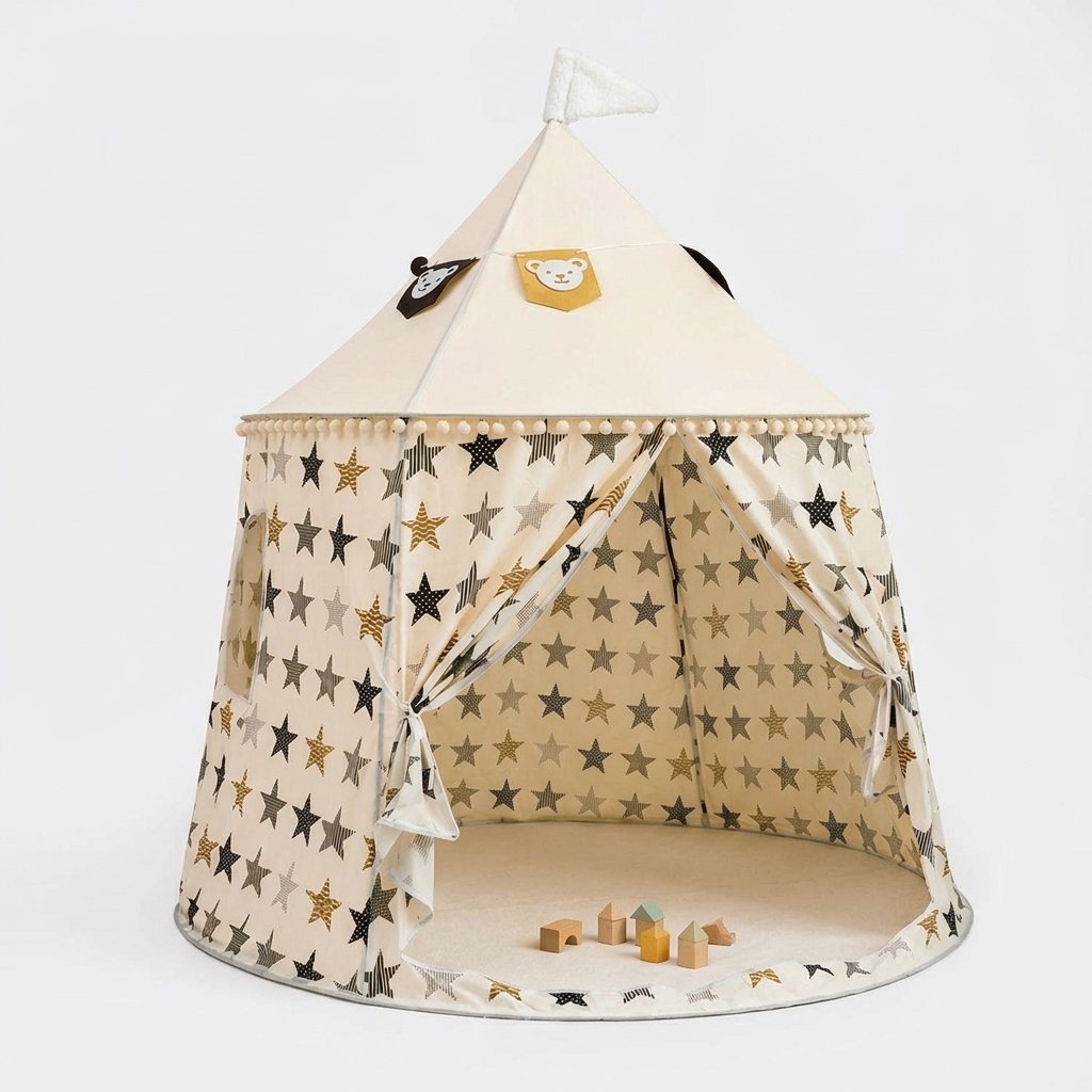 Kids Star Print Indoor Play Tent