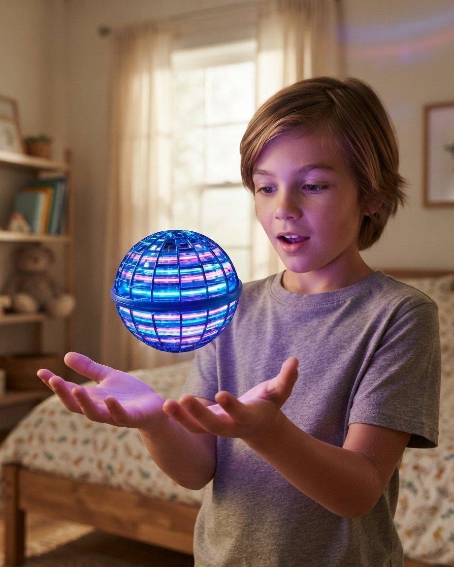 LED Flying Hover Ball with Colour-Changing Lights