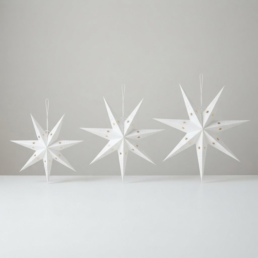 LED Paper Star Christmas Decoration