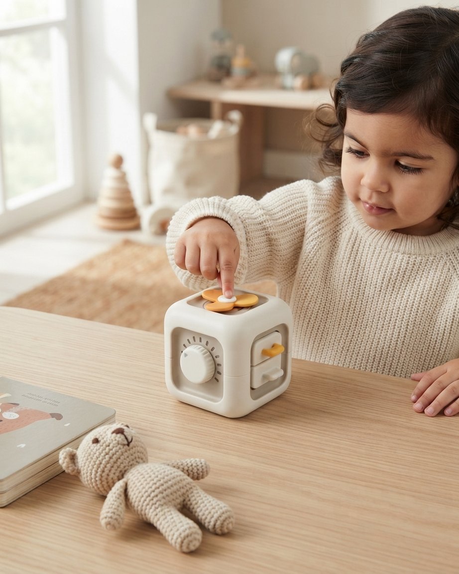 Multi-Activity Fidget Cube with Spinner