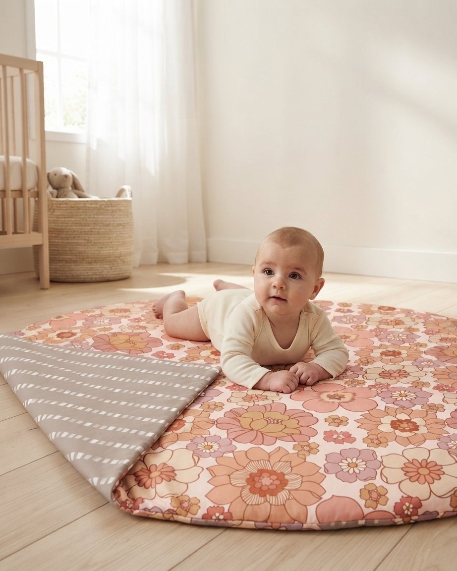 Padded Play Mat – Blooms Floral Print