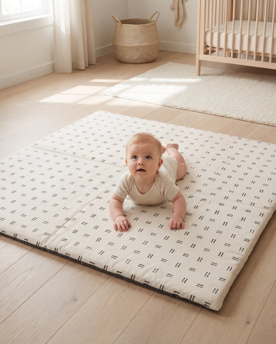Padded Play Mat in Mudcloth Print