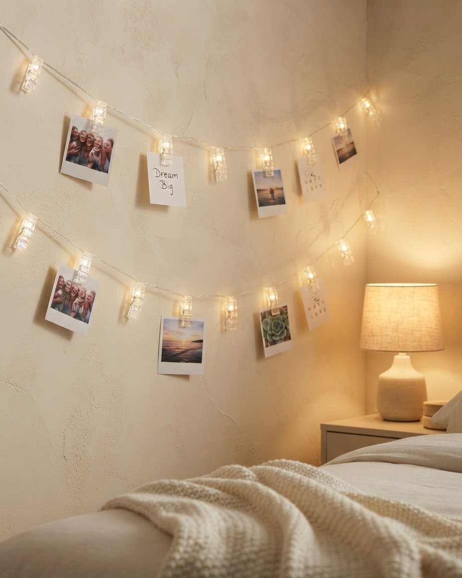 Photo Clip String Lights with Pegs