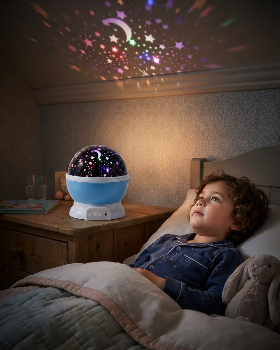 Rotating Star Projector Night Light