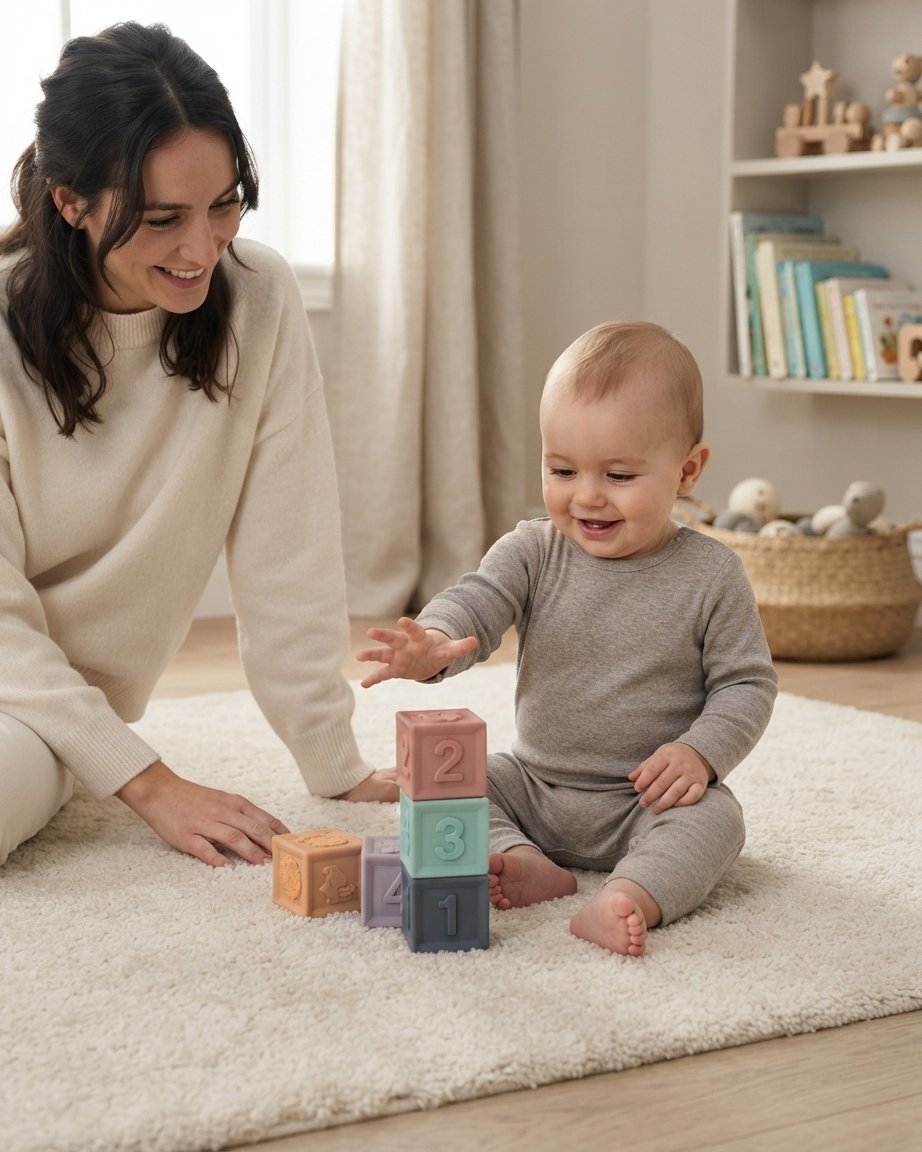 Silicone Stacking Blocks with Numbers