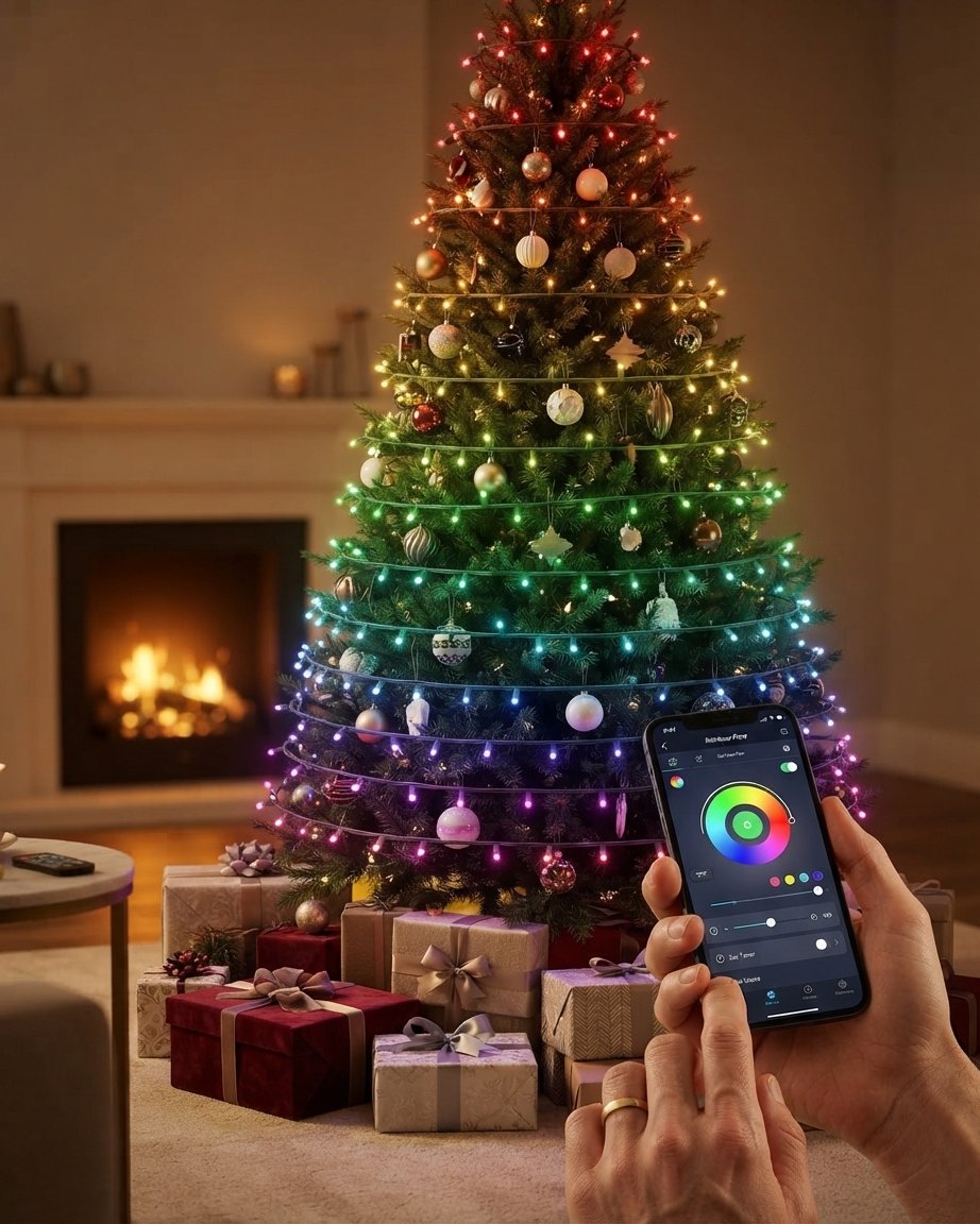 Smart RGB Christmas Tree String Lights