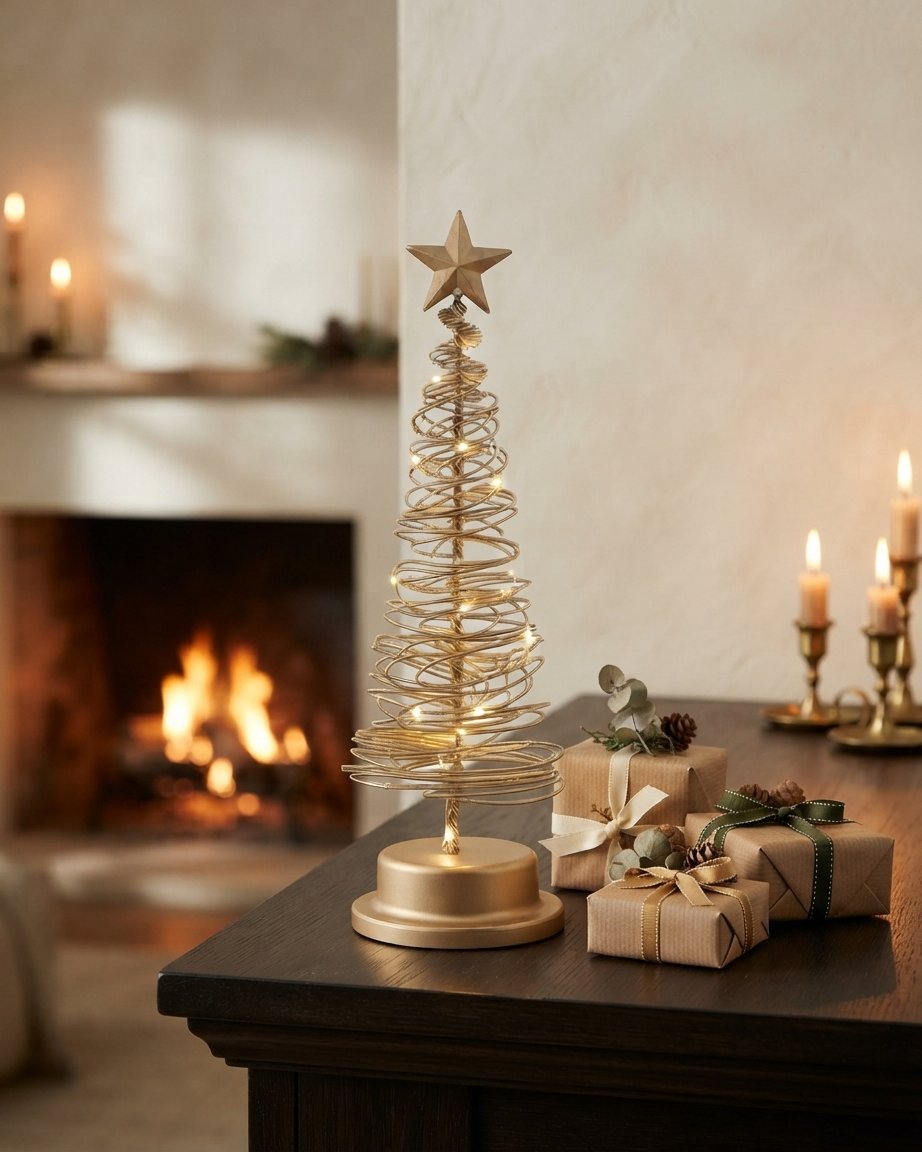 Spiral LED Christmas Tree, 33 cm