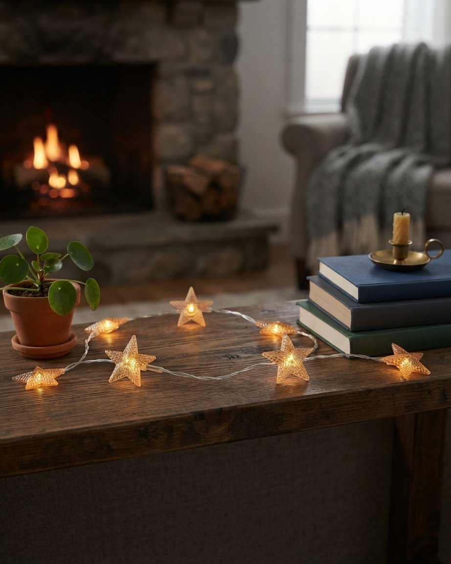Star LED String Lights with Timer