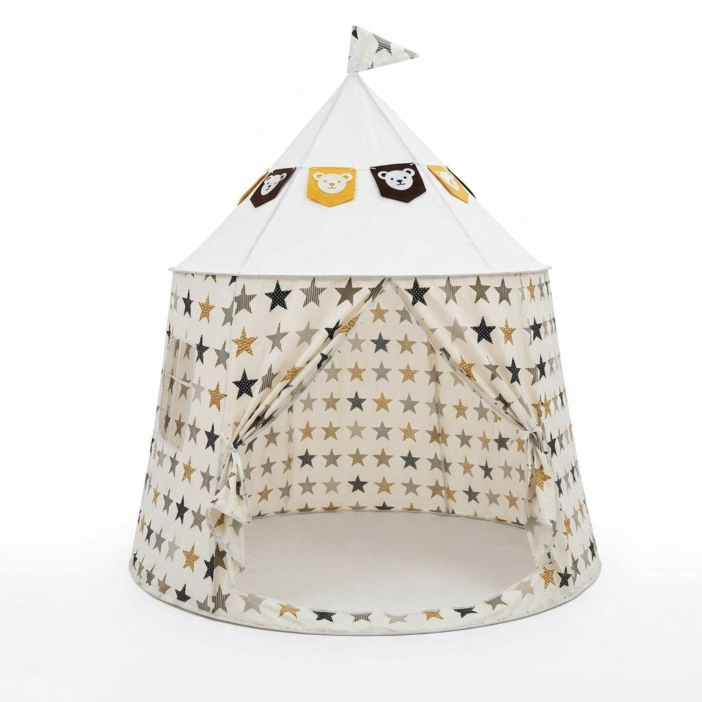 Star Print Kids Indoor Play Tent