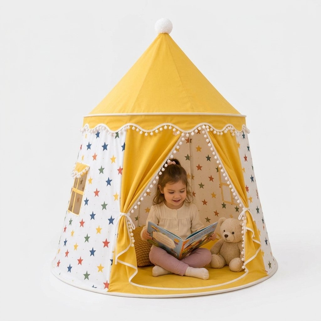 Star Print Kids Indoor Play Tent