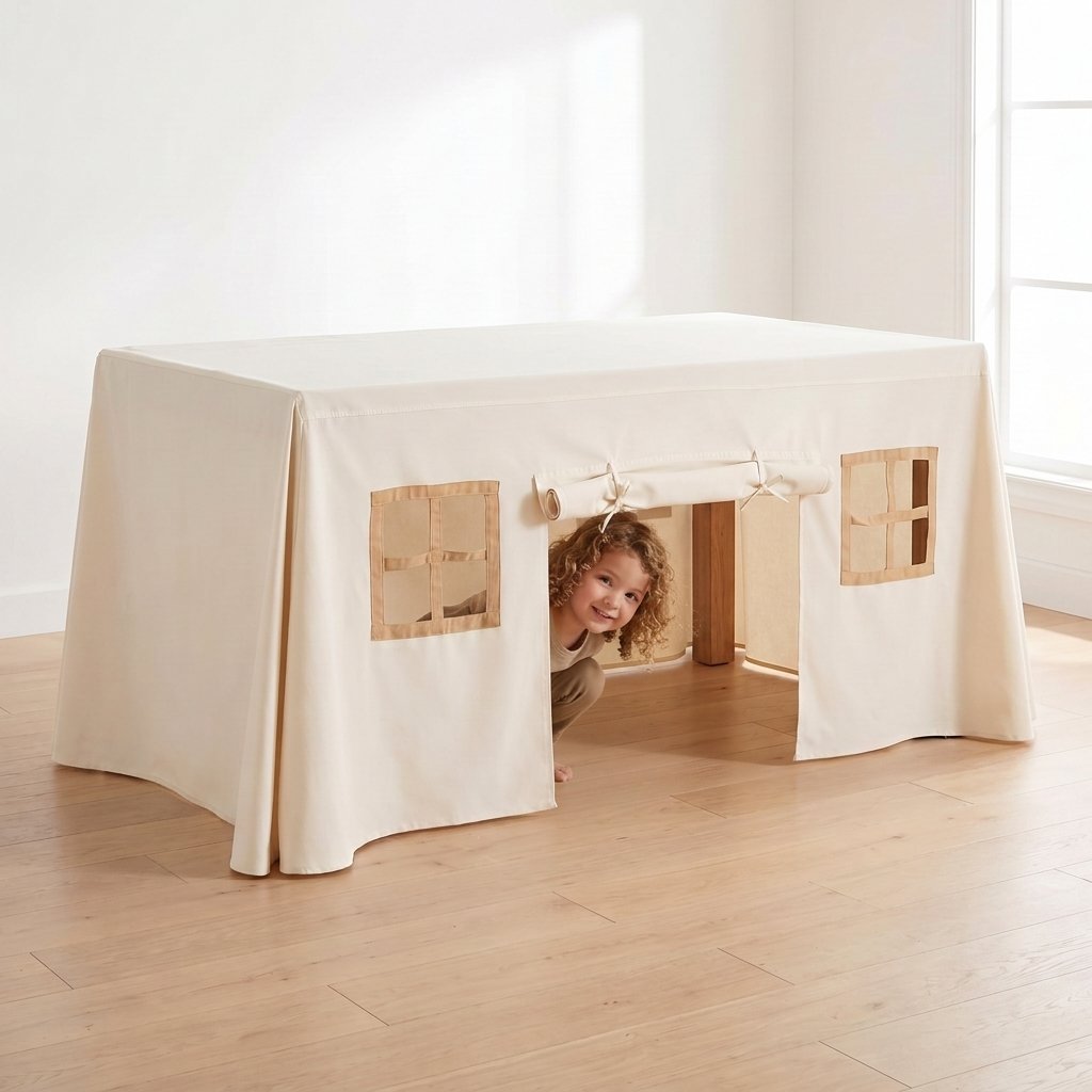 Table Play Tent – Natural Canvas