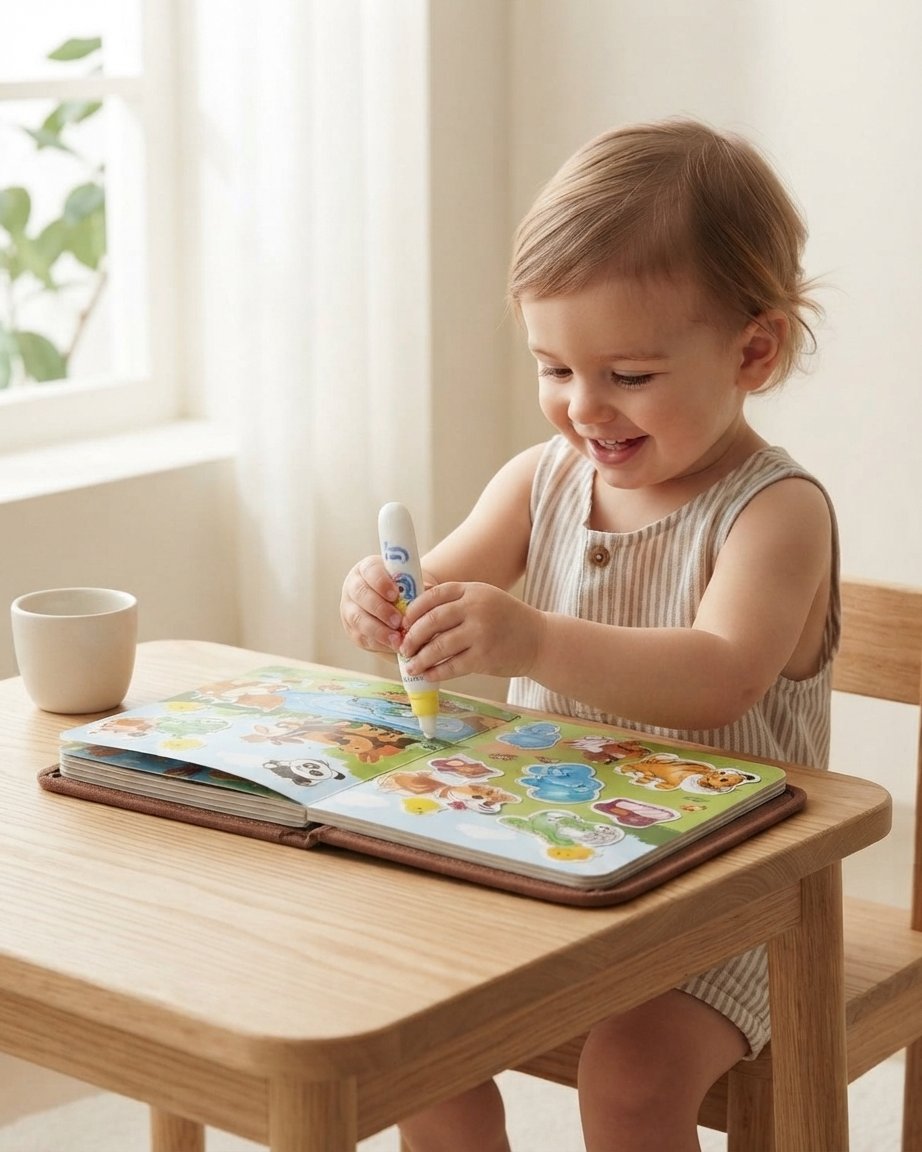 Water Drawing Busy Book with Reusable Stickers