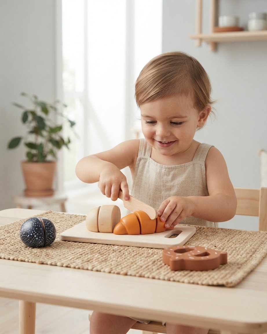 Wooden Bakery Cutting Play Set