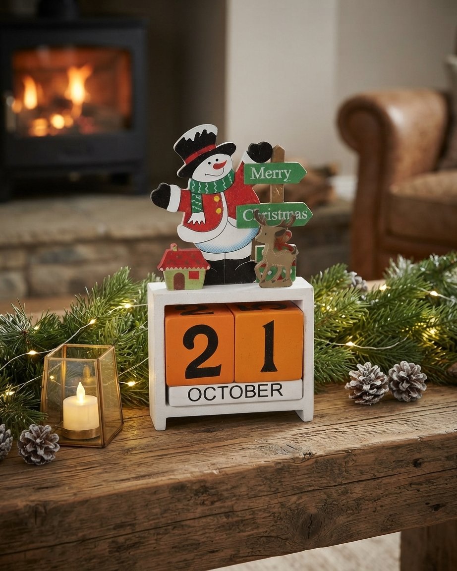 Wooden Christmas Countdown Calendar