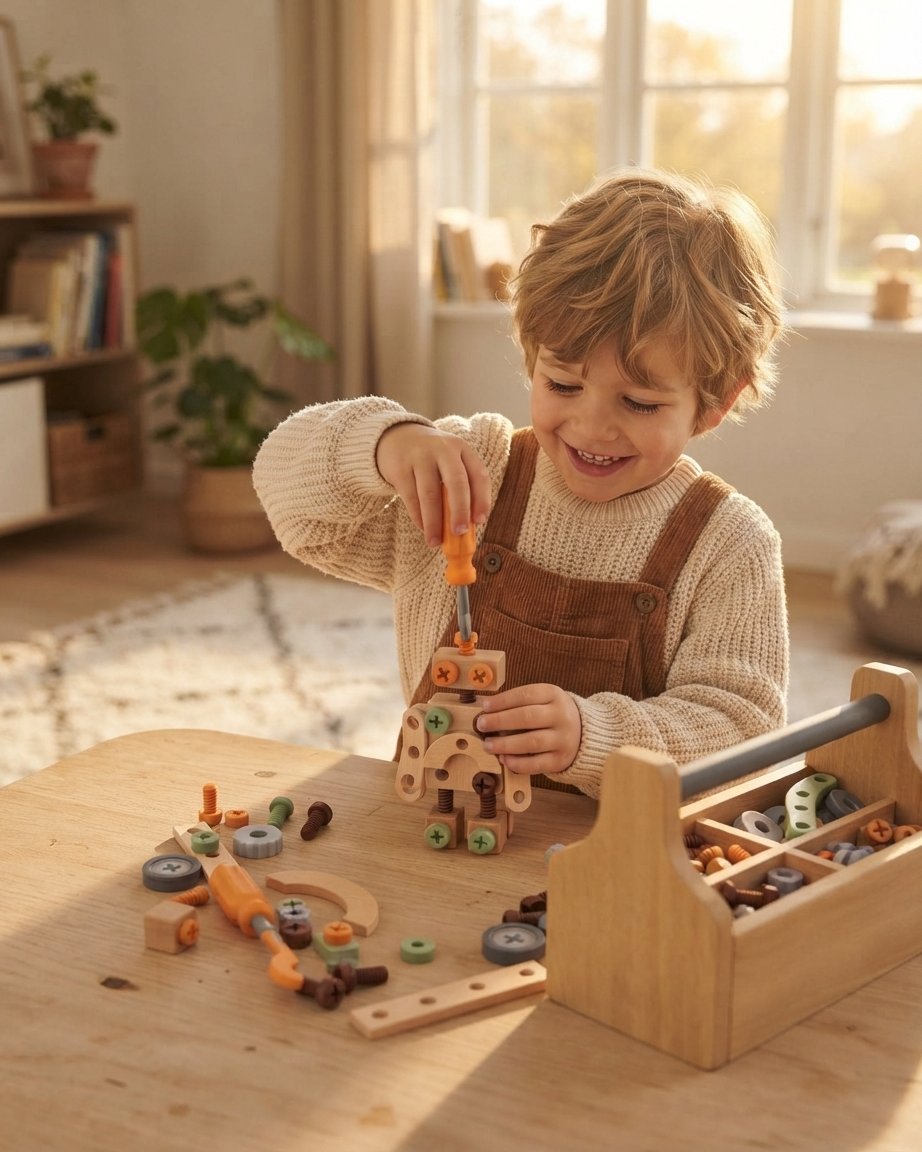 Wooden STEM Building Set with Tools