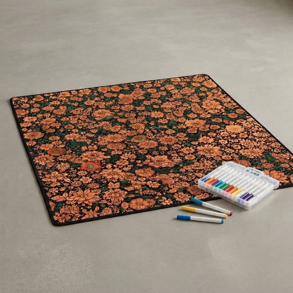 Colour-In Plush Blanket – Washable — Halloween
