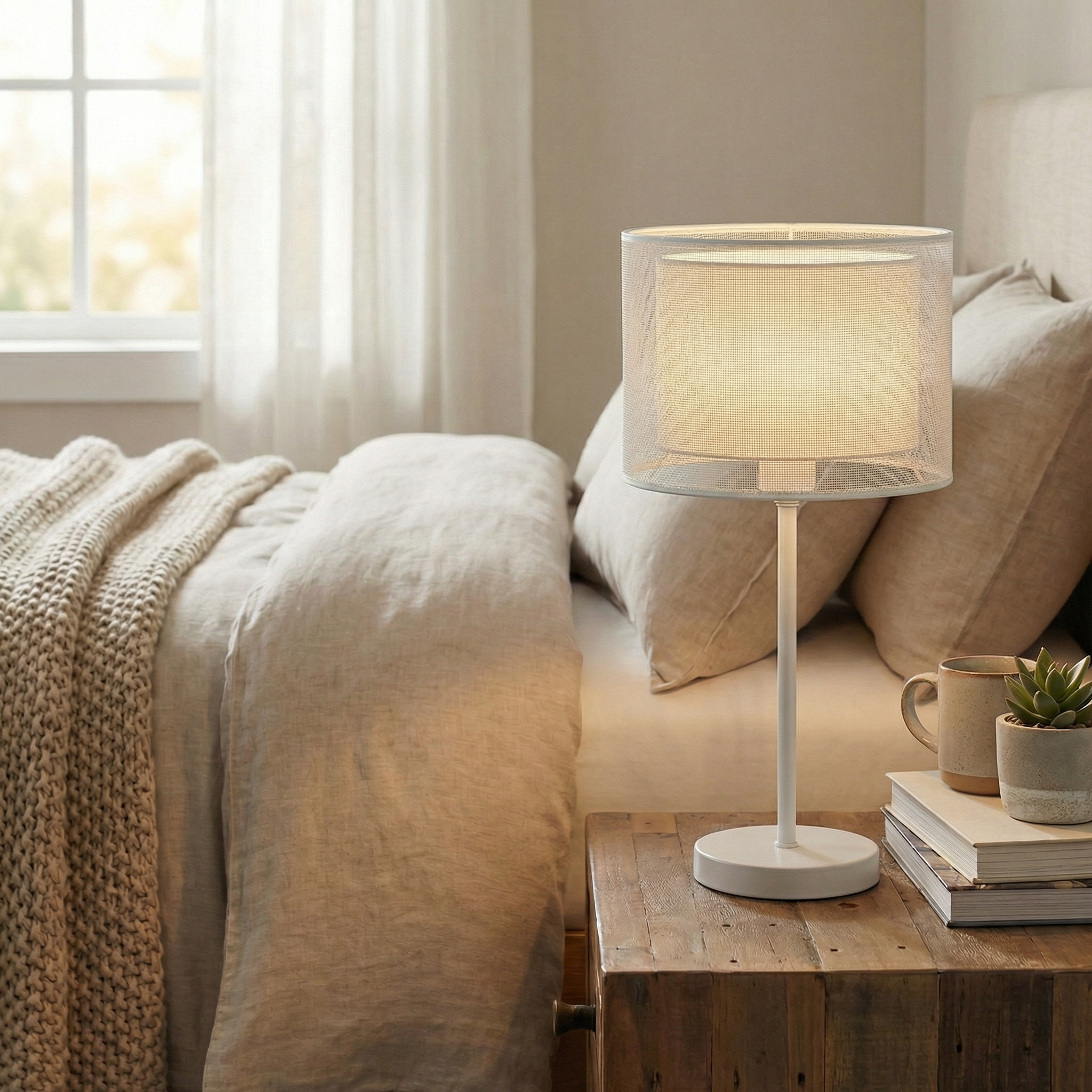 LumaGlow Mesh Table Lamp